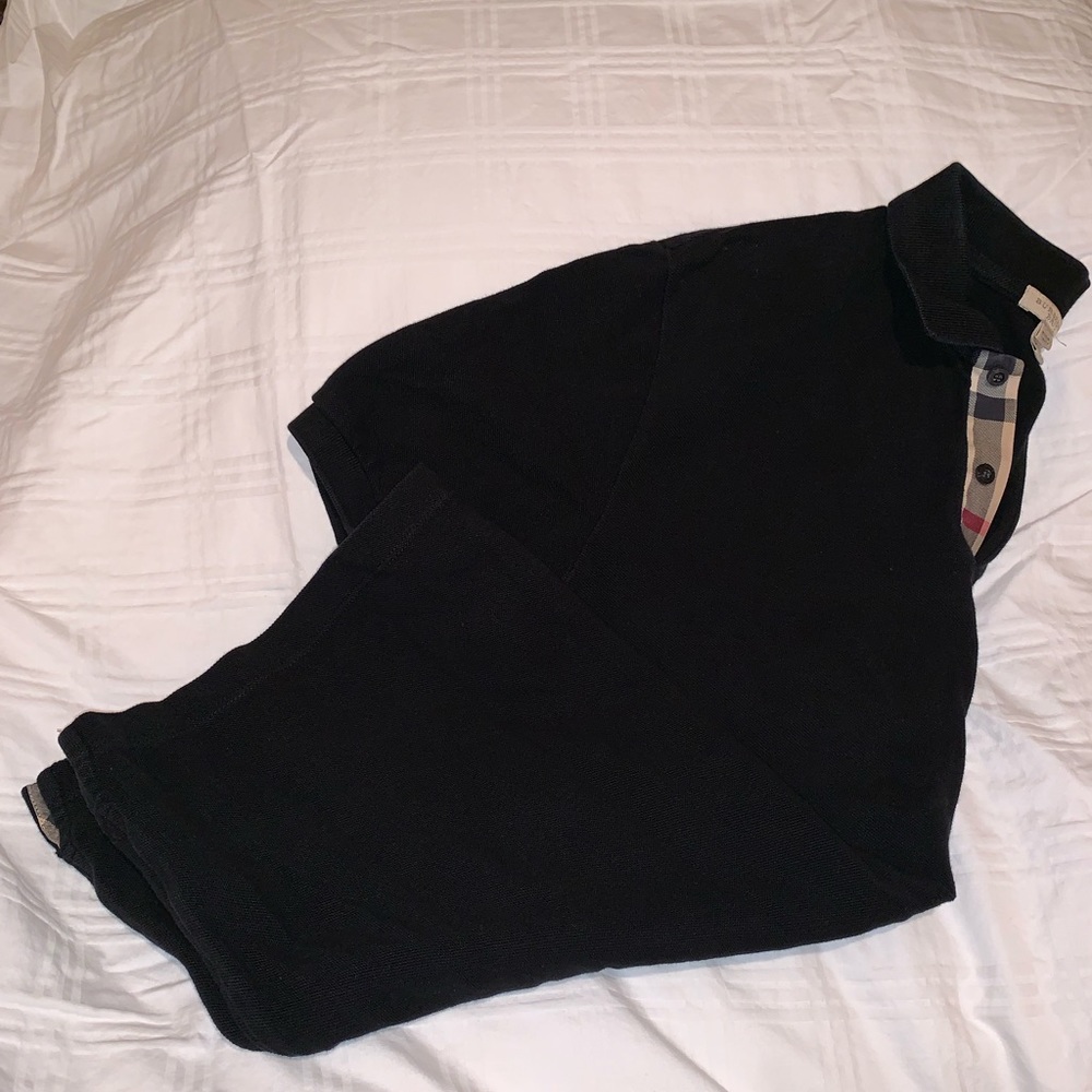 Black Burberry Brit Polo